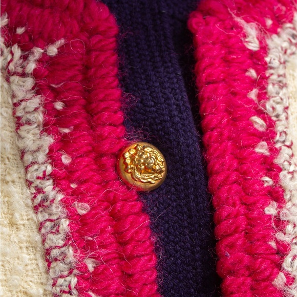 Museum Chanel 1964 Haute Couture Coco Gabrielle Ecru Tweed Gold Lion Jacket - Picture 10 of 17